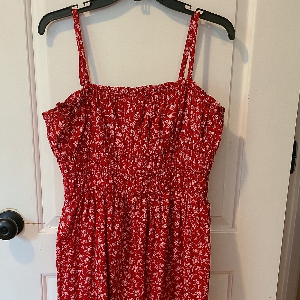 Wild Fable Red Micro Floral Sundress